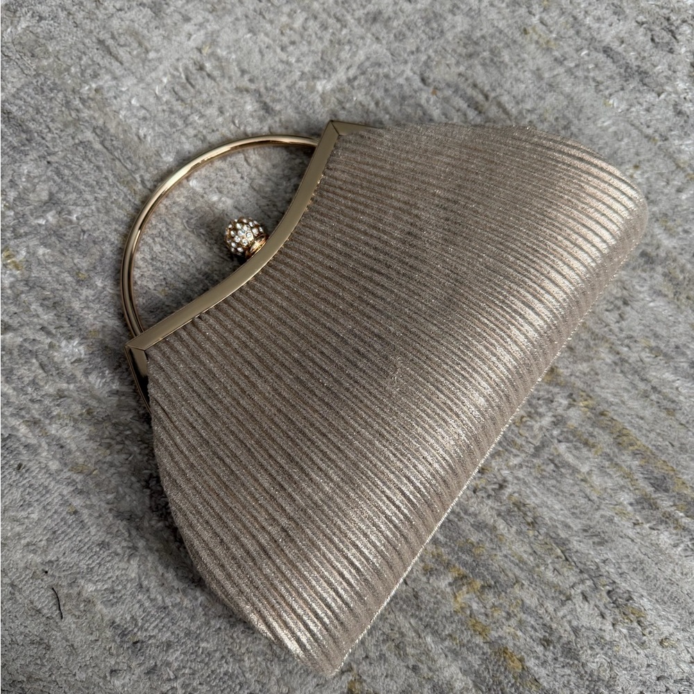Elegant Gold Evening Clutch